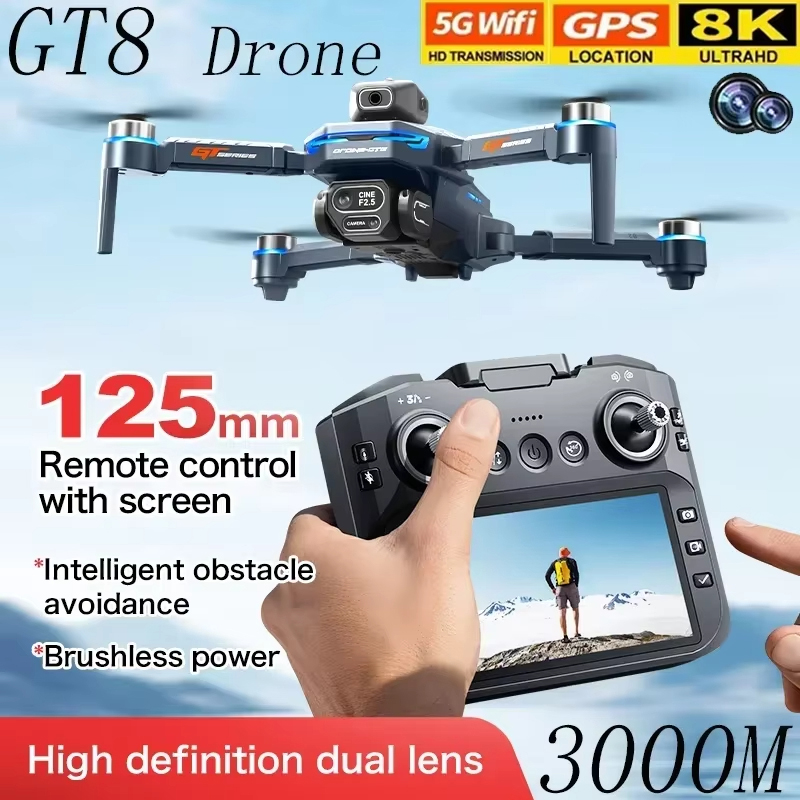 Drone Gt8 Rc - 4.3-inch Screen GT8 Drone Obstacle Avoidance
