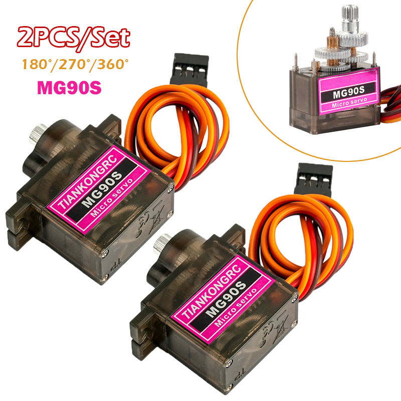 Drone Rc Diy - 2PCS MG90S Full Metal Gear Micro
