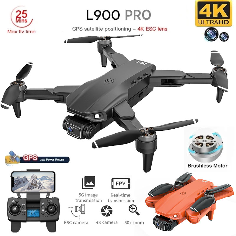 Dron Rc Quadcopter - L900 Pro GPS Drone 4K Professional