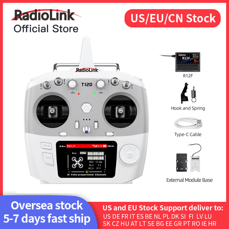 Drone Rc Boat - Radiolink T12D ELRS 12 Channels Transmitter,Receiver