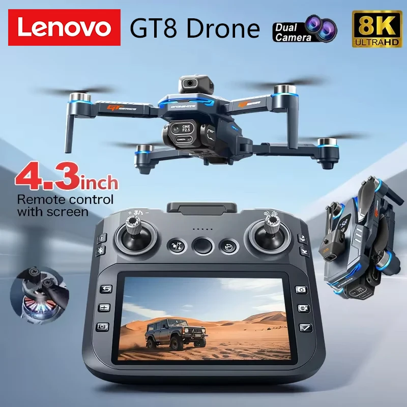 Drone Gt8 Rc - Lenovo GT8 Drone 8K Professional Dual