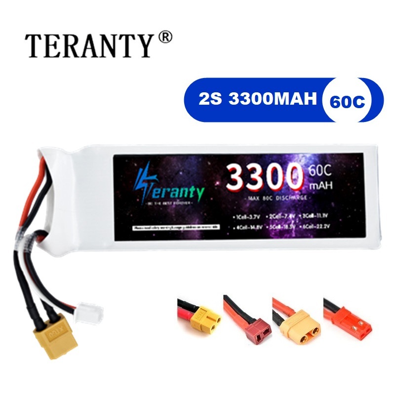 Drone Rc Boat - 2S 7.4V LiPo Battery 3300mAh 60C