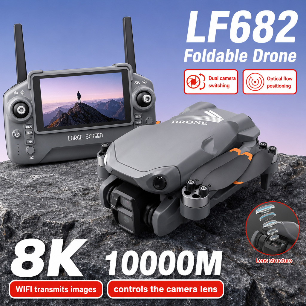 Drone Dji Rc 3 - Aerial Photo LF682 Drone 8K HD