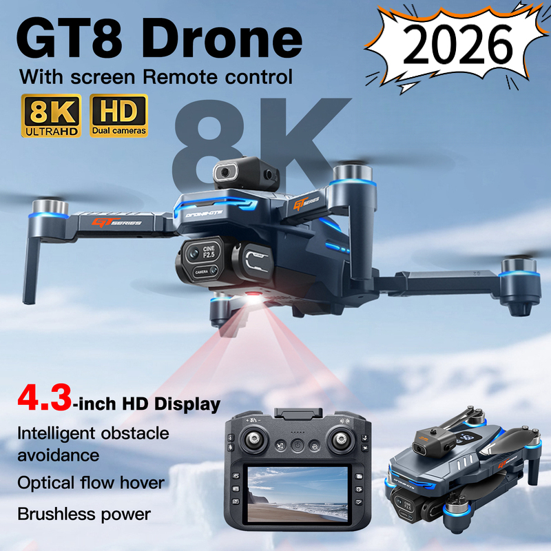 Drone Gt8 Rc - 2026New GT8 Drone 8K Professional Dual
