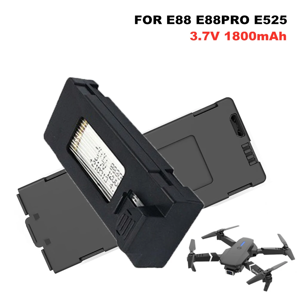 Drone Rc Game - E88 Drone Battery 3.7V 1800mAh Rechargeable