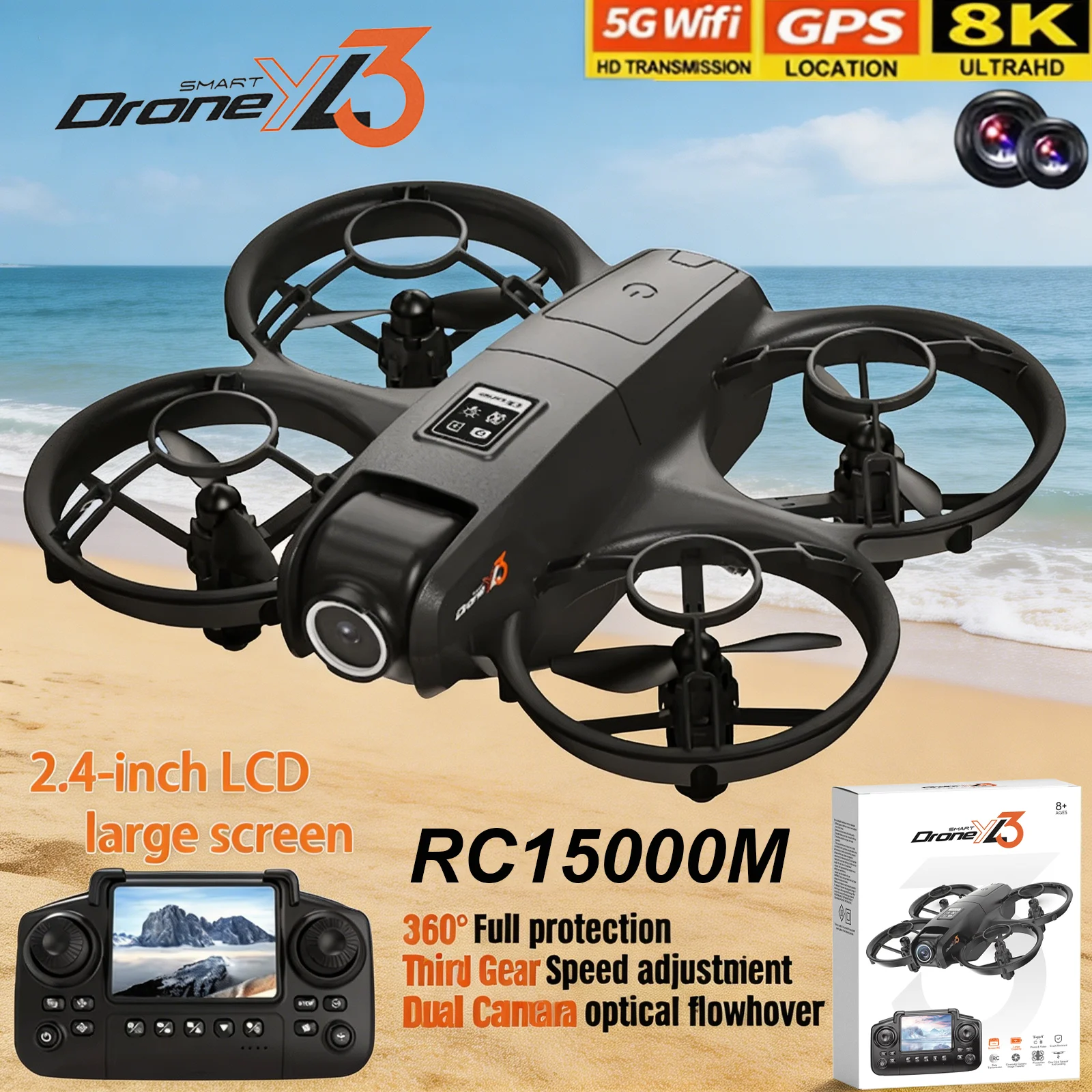 Dron Rc Quadcopter - New YL3 RC Drone 8K 1080P