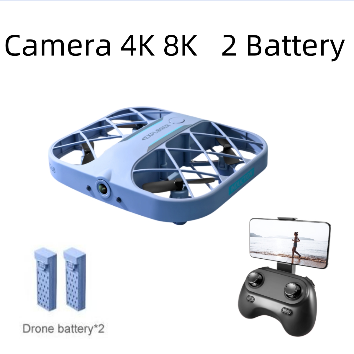 Dron Rc Quadcopter - JJRC H107 FPV RC Drone with
