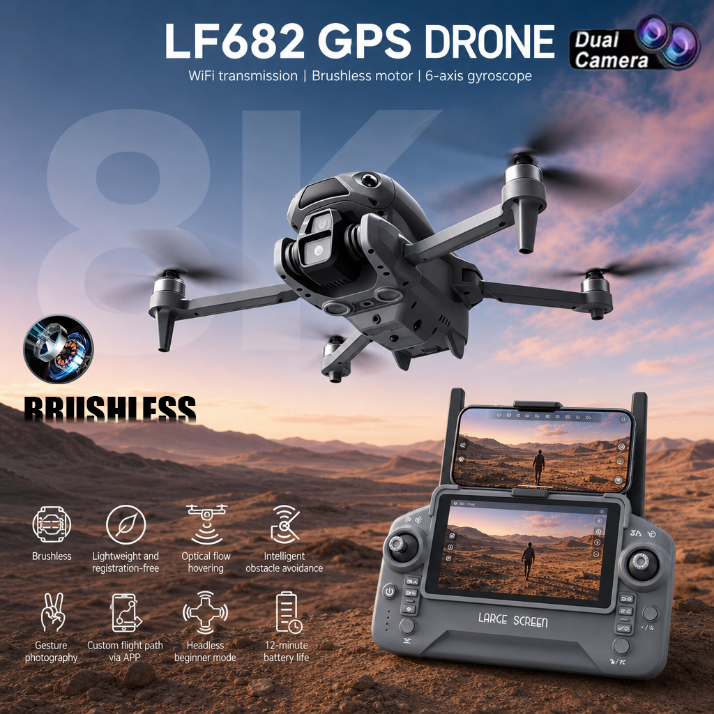 Gps Module Drone - New LF682 Drone 8K Dual Camera