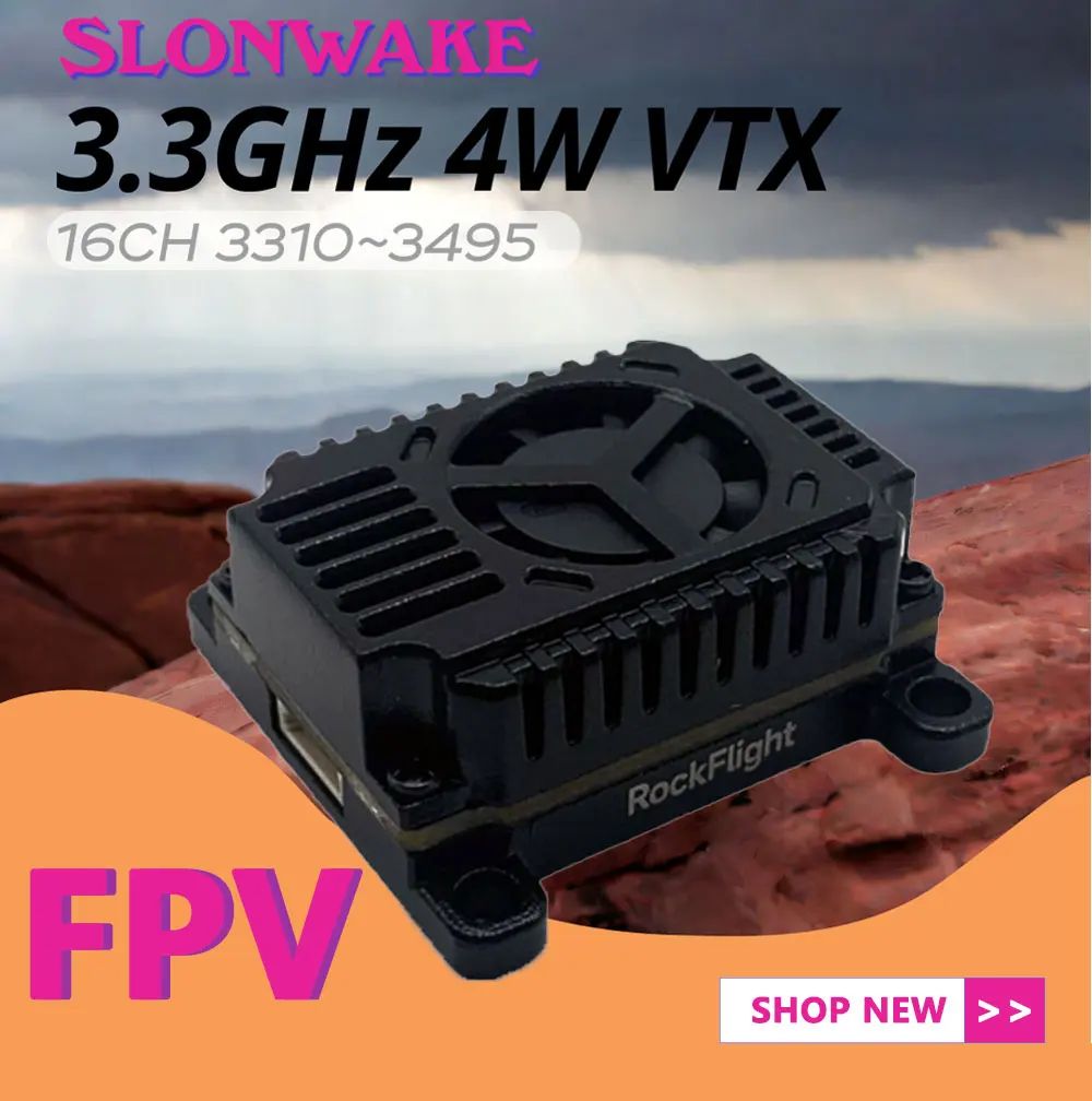 SLONWAKE FPV 3.3G 16CH 4000mW  - огляд і ціна Receiver Rc Drone
