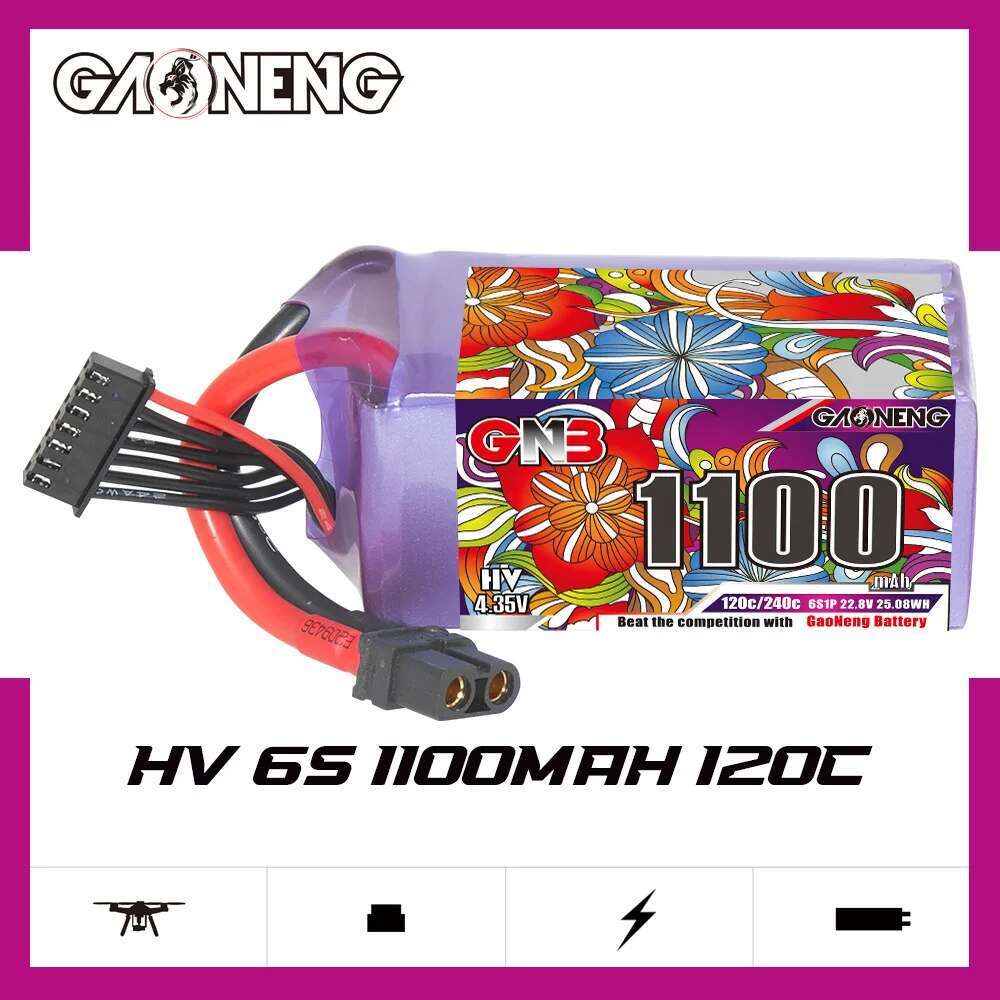 2Pcs GNB 6S Lipo Battery 22.8V - огляд і ціна Drone Rc Aircraft