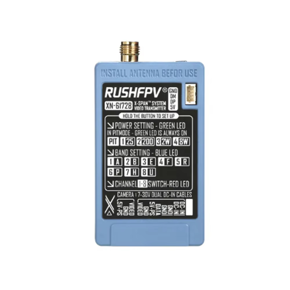 RUSHFPV 6.1‑7.2G 8W X61728 VTX - огляд і ціна Drone Rc Accessories