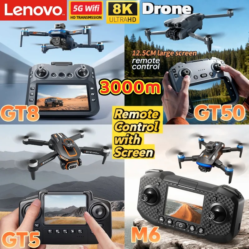 Lenovo 8K Camera Drone GT8 GT5 - огляд і ціна Drone Gt8 Rc