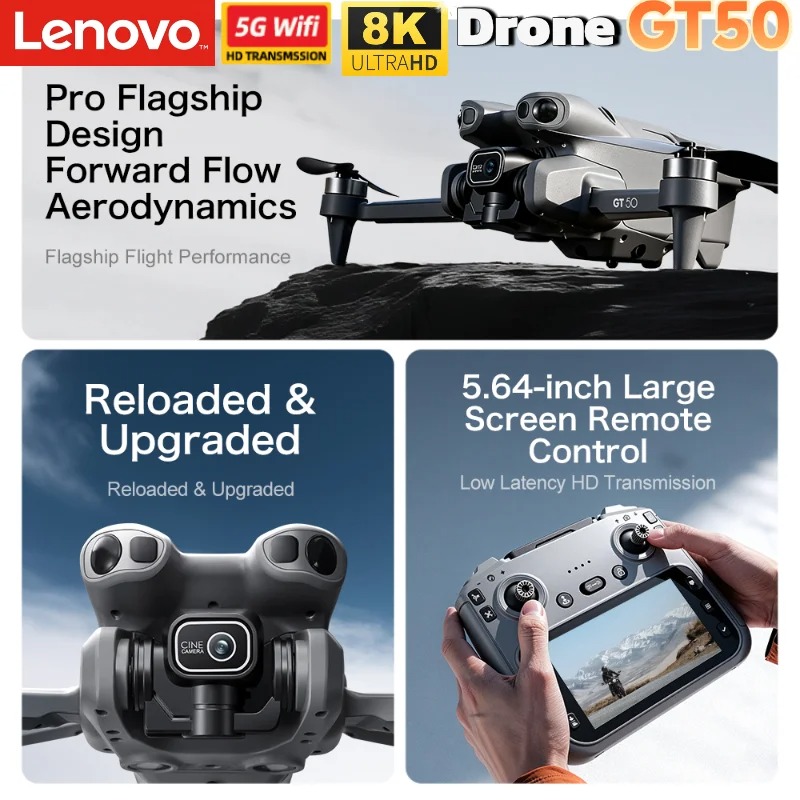 Lenovo 8K Camera Drone GT8 GT5 - огляд і ціна Drone Gt8 Rc