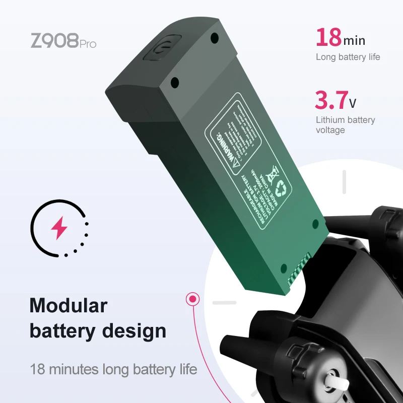 Z908 Pro Max Dron Battery 3.7V - огляд і ціна Drone Rc Accessories