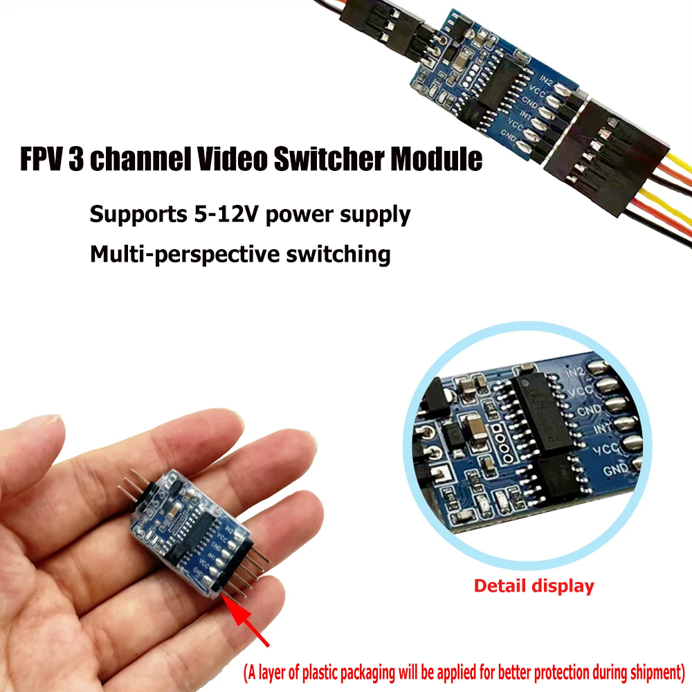 5.8G 3 Channel Video Switcher  - огляд і ціна Drone Rc Accessories