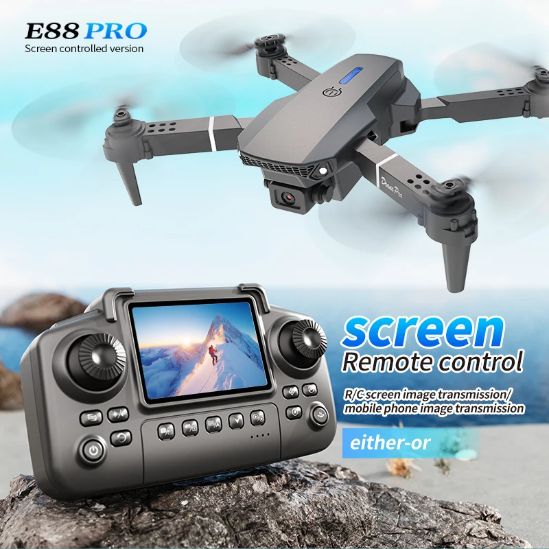 Professional E88 PRO Drone wit - огляд і ціна Dron Rc Quadcopter