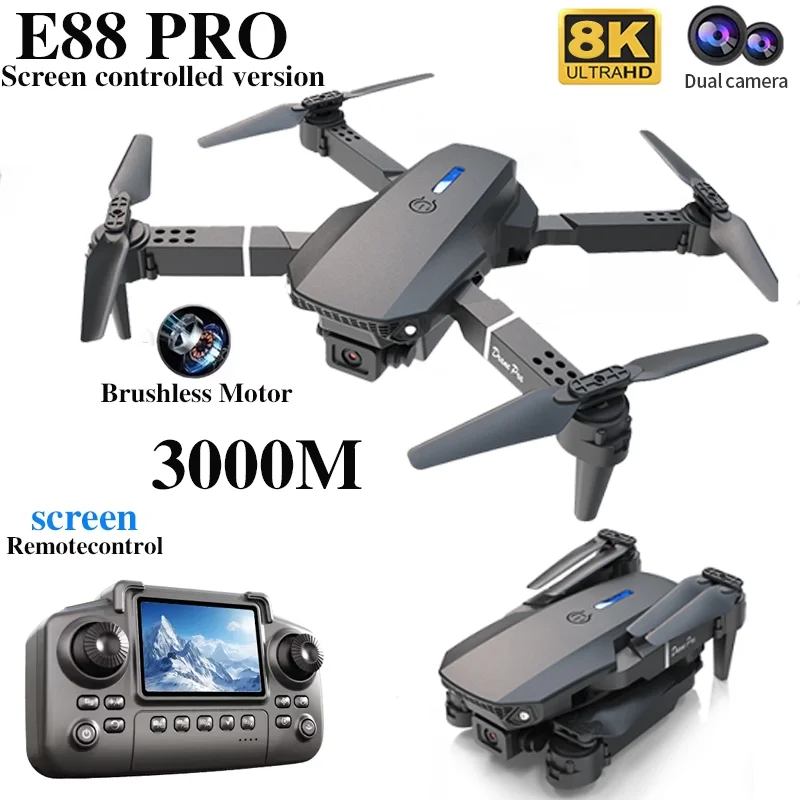 Professional E88 PRO Drone wit - огляд і ціна Dron Rc Quadcopter