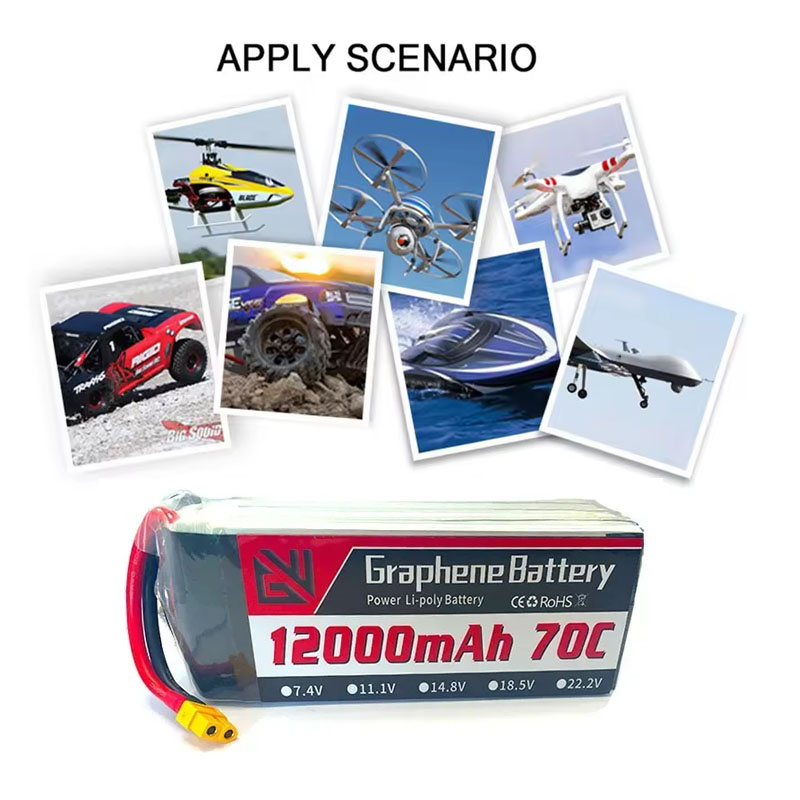 12000mAh 6S 22.2V 70C RC Lipo  - огляд і ціна Drone Rc Game