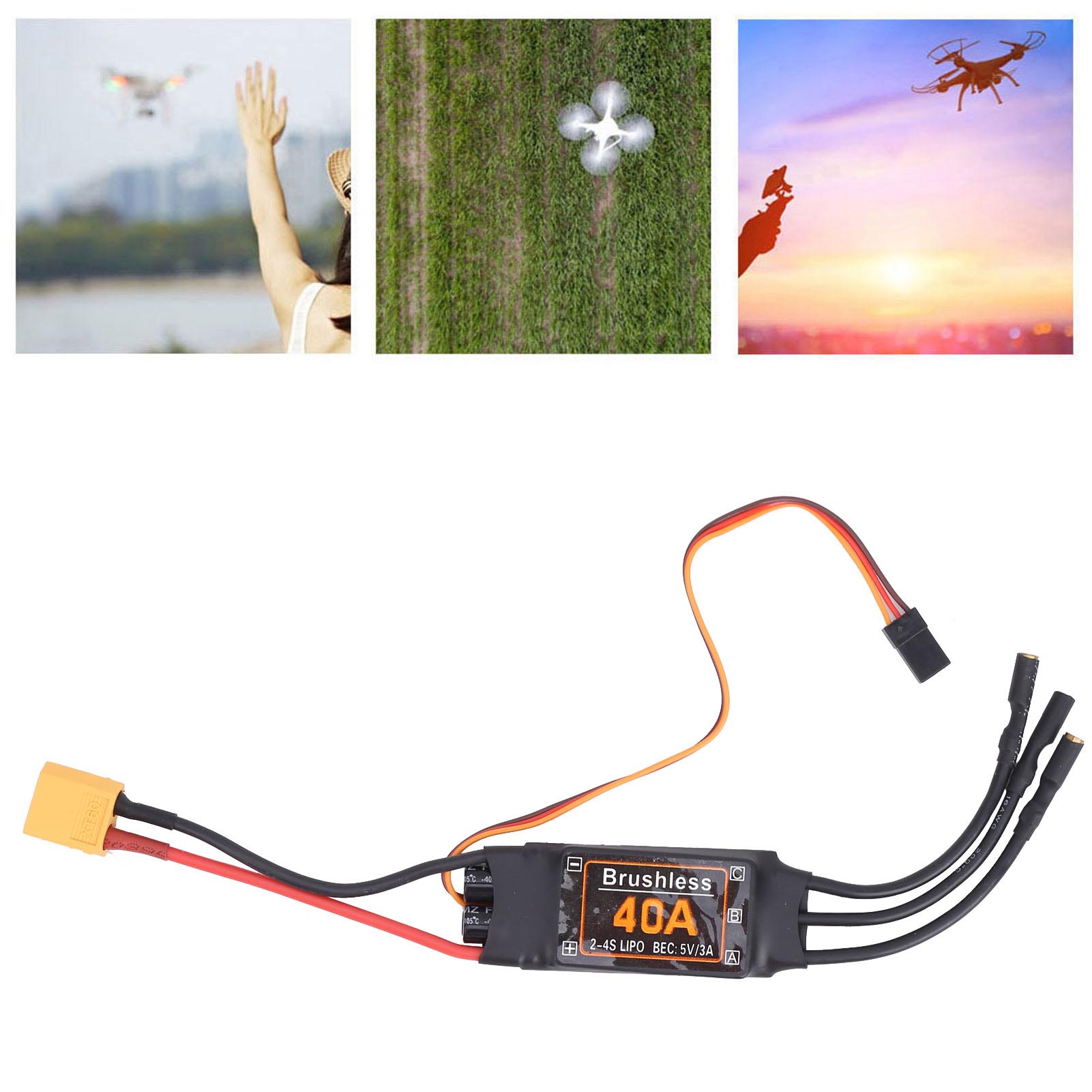 40A Brushless ESC Speed Contro - огляд і ціна Drone Rc Accessories