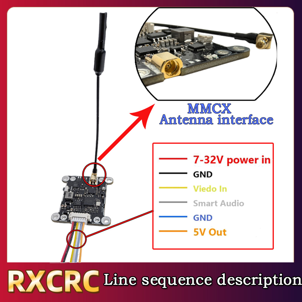 RXCRC 5.8G Module 48CH 1.6W VT - огляд і ціна Receiver Rc Drone