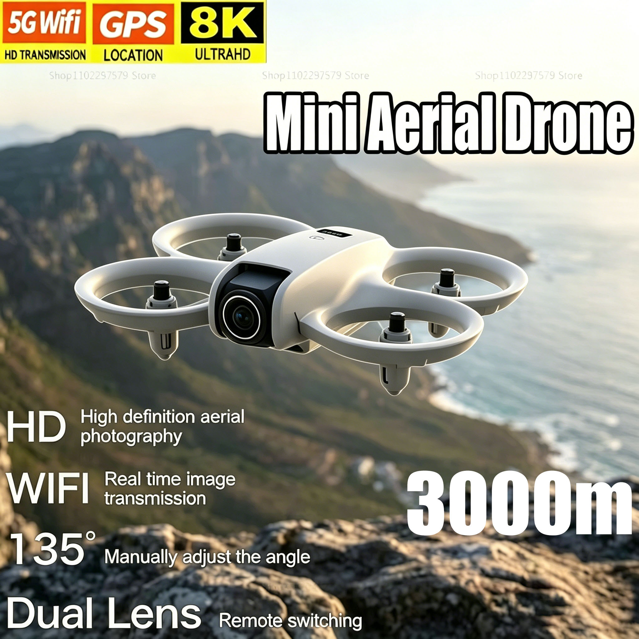 Mini Drone with 8K HD Camera F - огляд і ціна Dron Rc Quadcopter