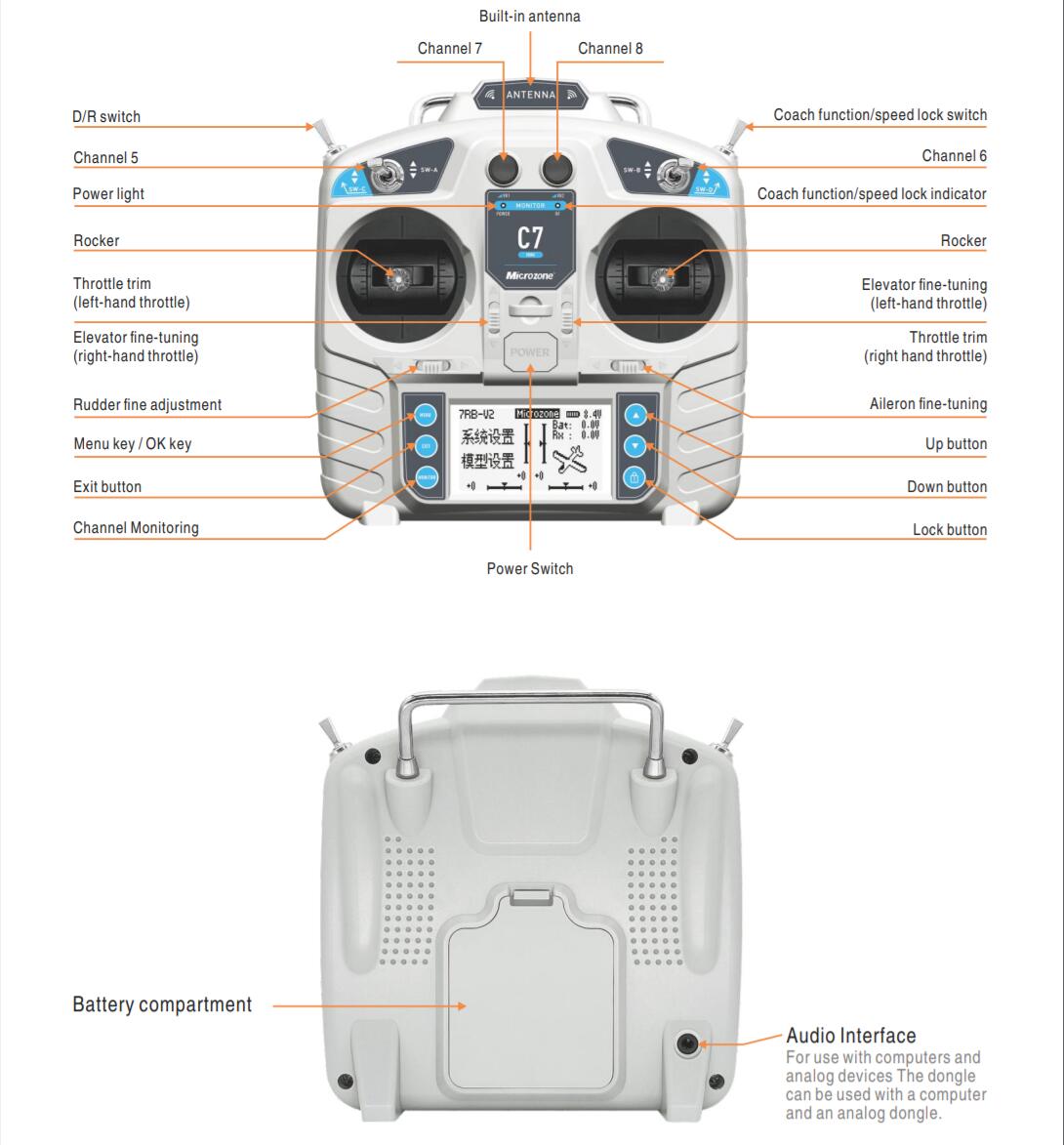 MicroZone MC7 Controller C7 MI - огляд і ціна Drone Rc Aircraft