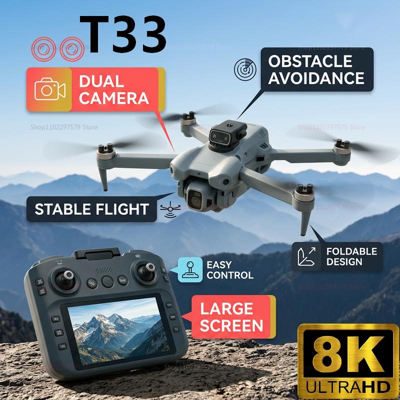 2026 New T33 RC Drone 8K Camer - огляд і ціна Drone Rc Folding