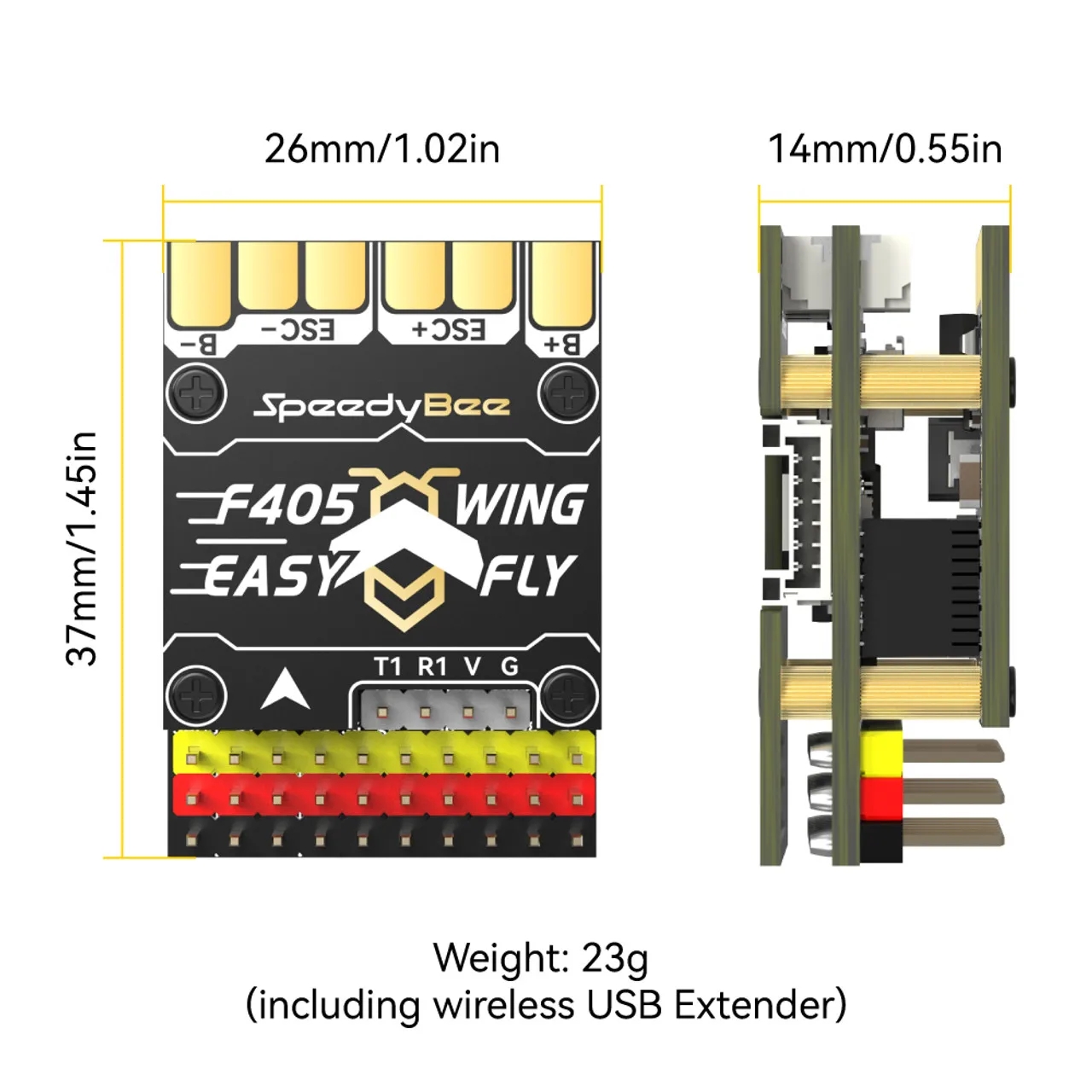 SpeedyBee F405 WING MINI Fixed - огляд і ціна Flight Controller