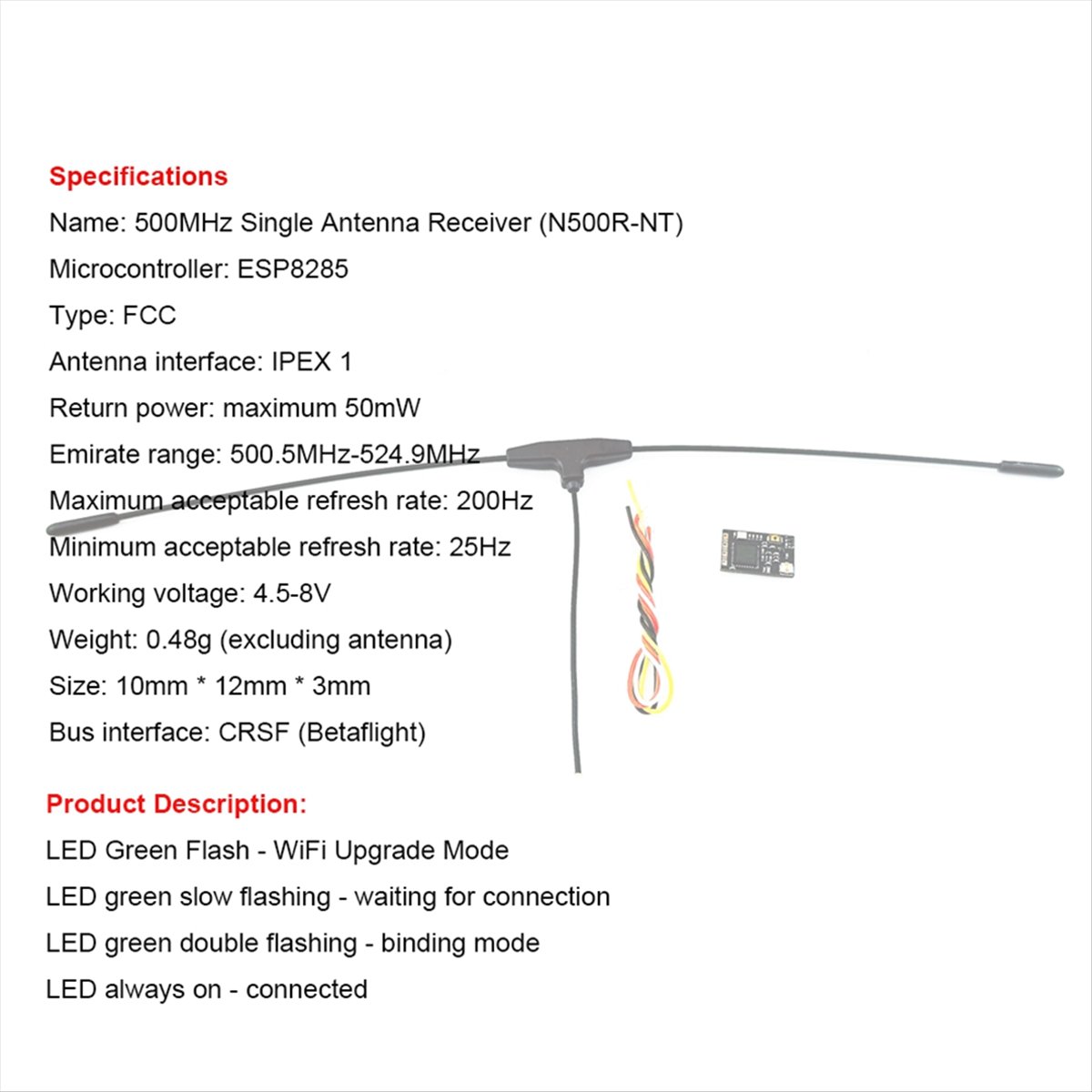 500MHz Receiver 500.5MHz-524.9 - огляд і ціна Drone With Rc
