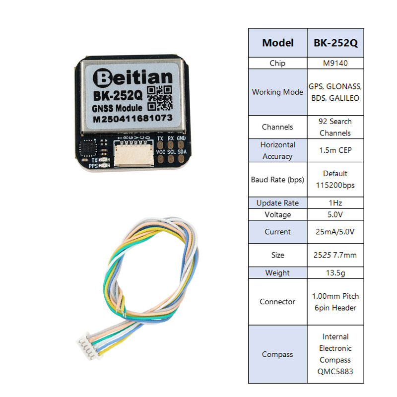 Beitian BK-252Q GPS GNSS Modul - огляд і ціна Gps Module Drone