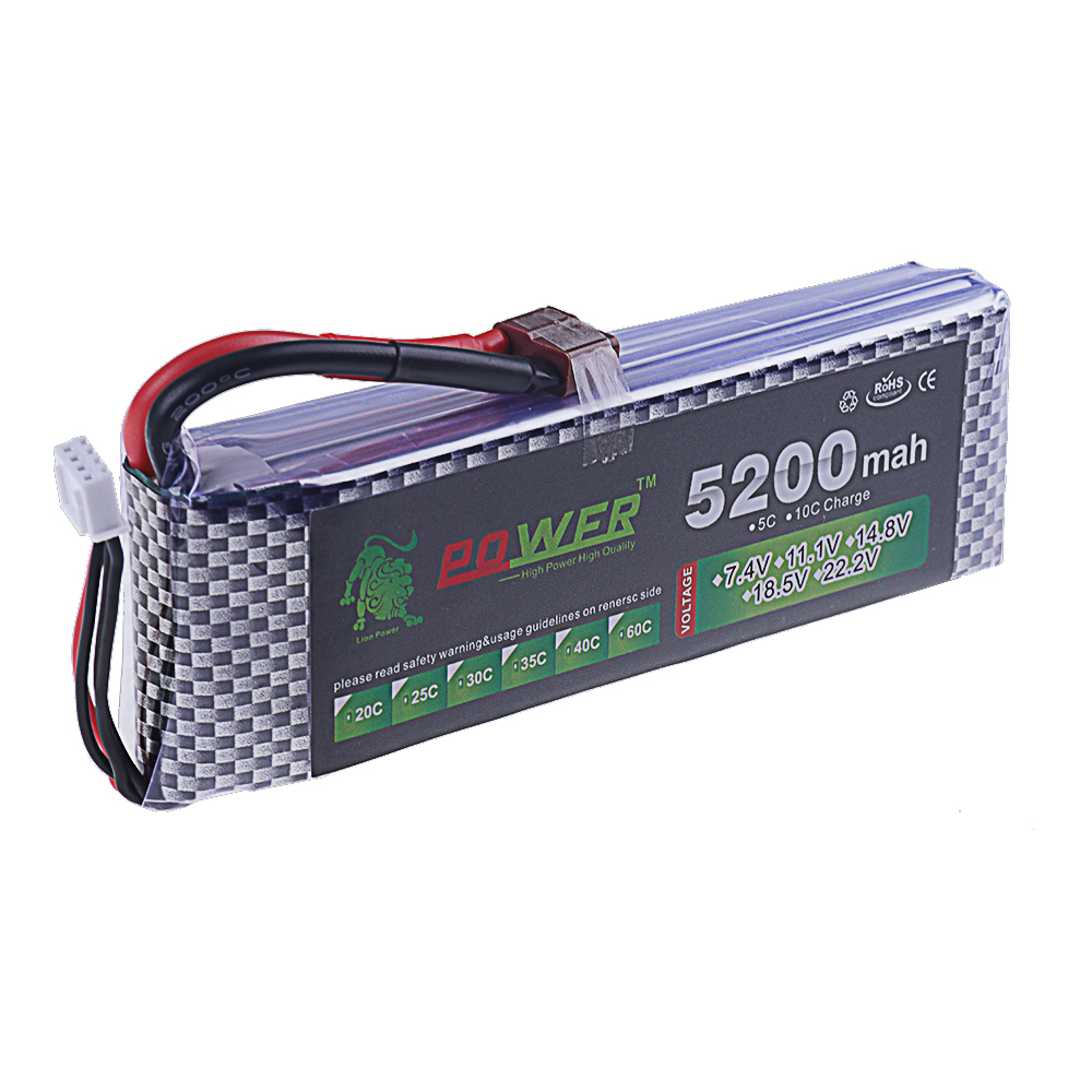 3S Lipo Battery 11.1V 5200mah  - огляд і ціна Drone Rc Boat